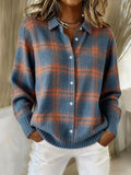 Salome™ Ultra-Soft Plaid Button-Up Shirt