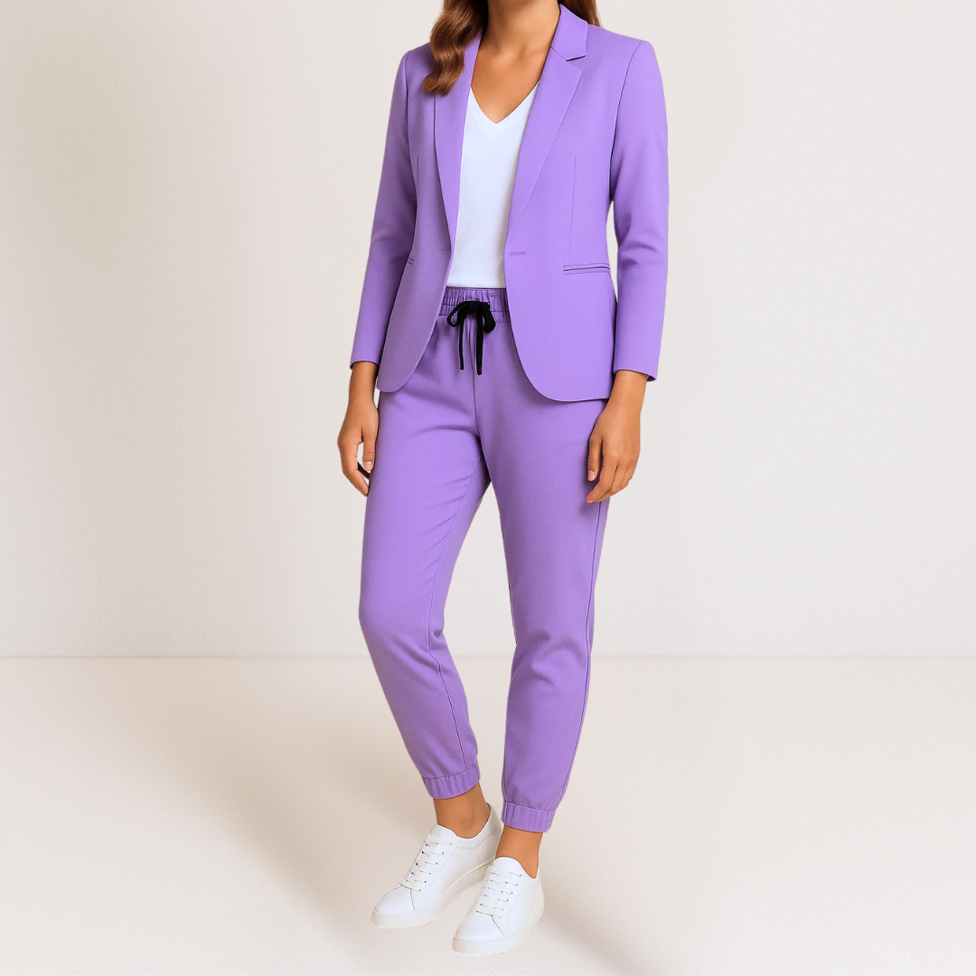 Miley™ Elegant Two-Piece Women's Suit with Tailored Blazer and Pants