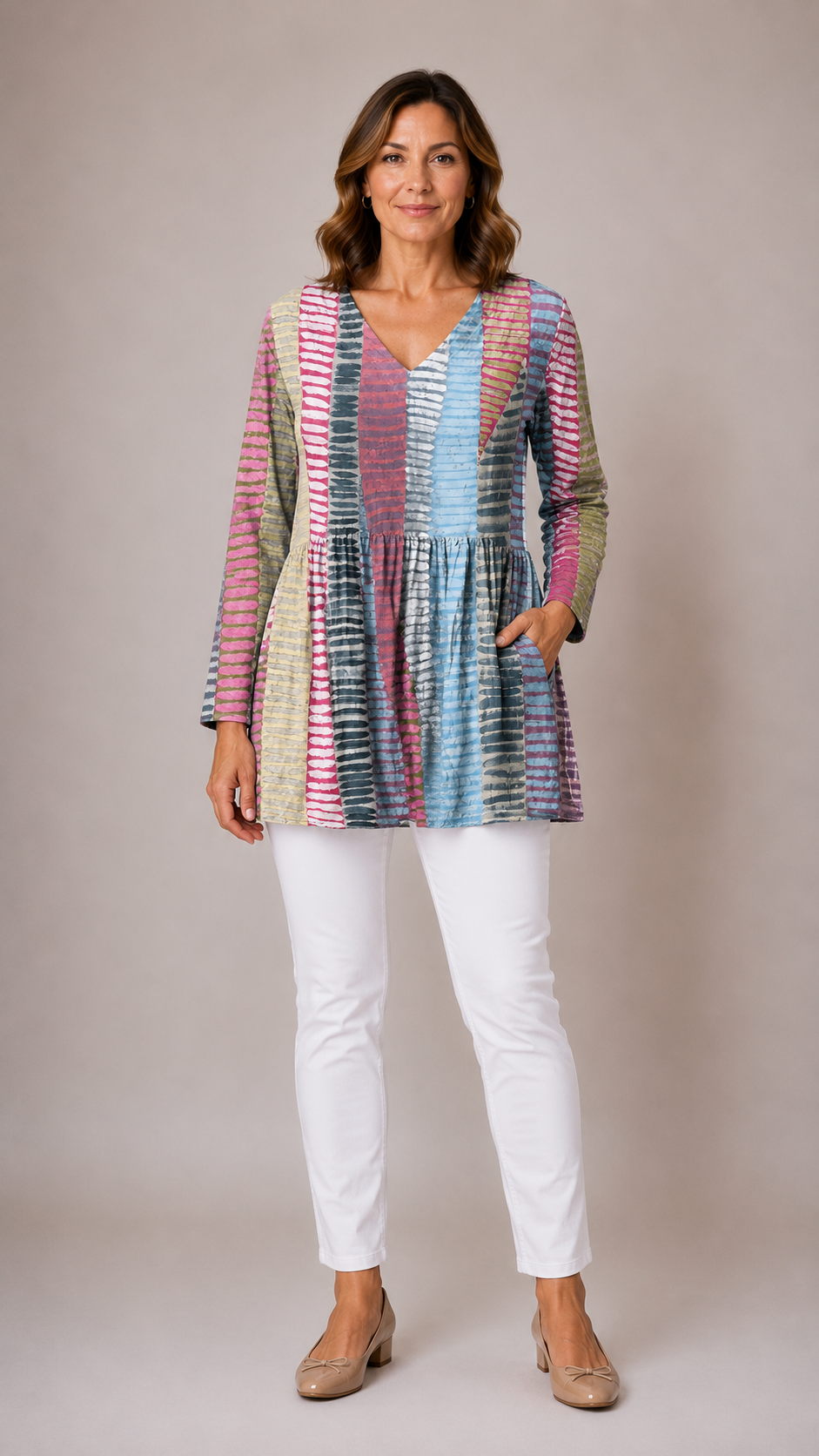 Margo | V-Neck Long Blouse