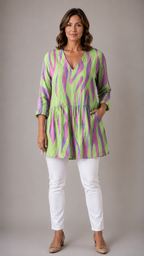 Lyla | V-Neck Long Blouse