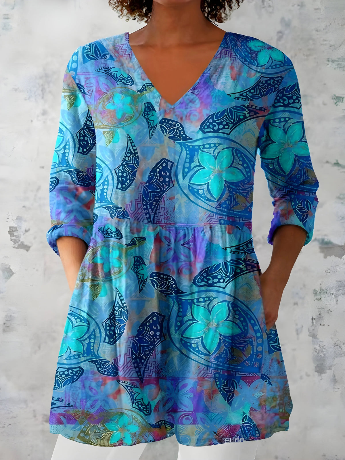 Willow | V-Neck Long Blouse
