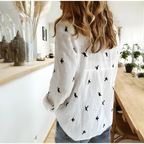 Leah™ Long Sleeve Cotton Blouse