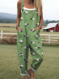 Whimsical Sheep Print Cozy Jumpsuit for Kids