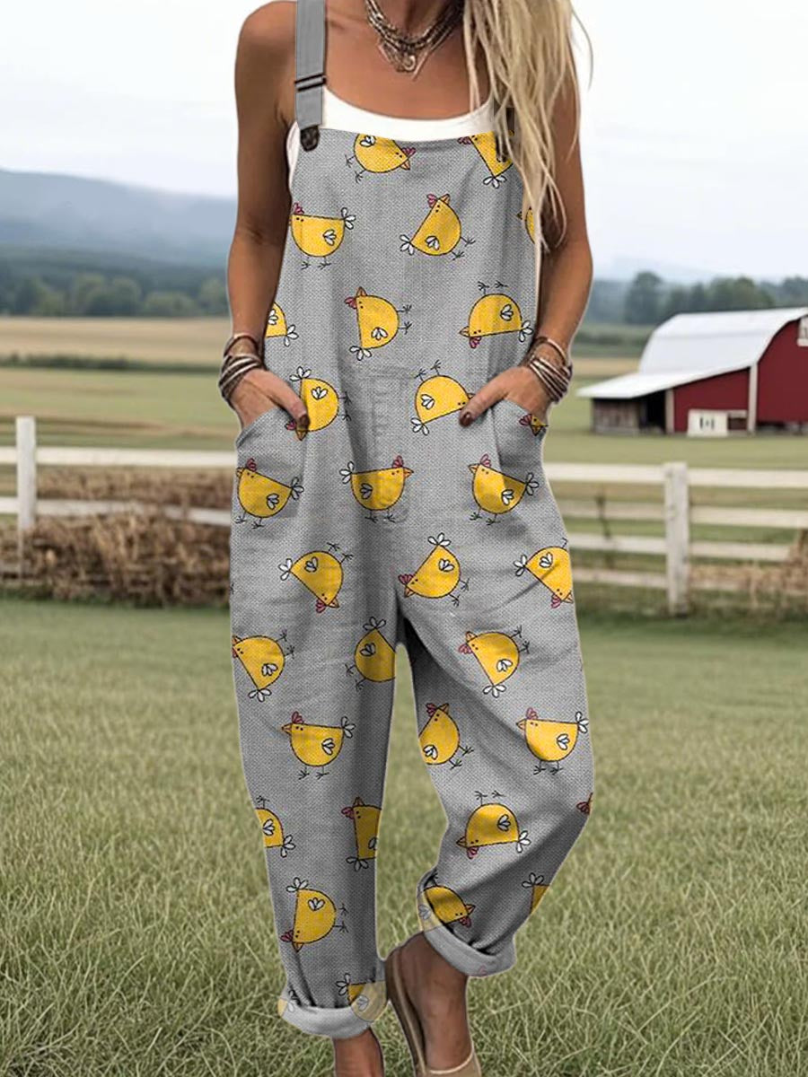 Coop Stroll Floral Print Jumpsuit with Adjustable Straps