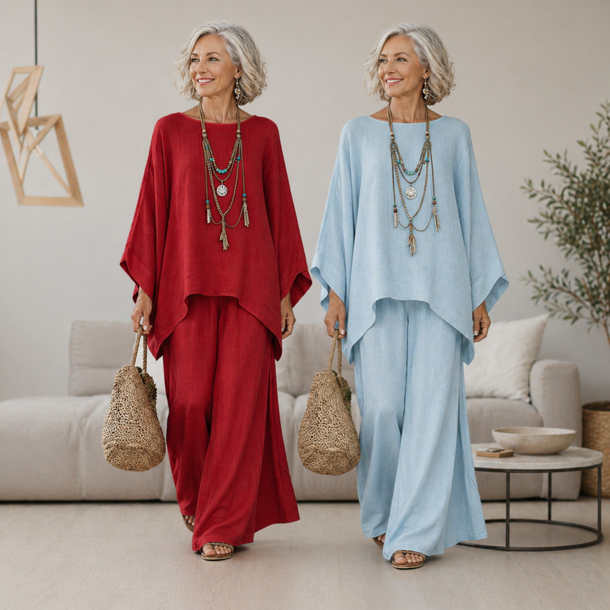 Isabelle™ Chic Elegant Two-Piece Set with Flowy Skirt and Top