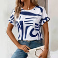 Edith™ Abstract Casual Top