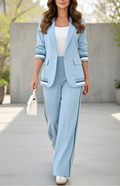 Emma™ Elegant Tailored Co-Ord Set with Chic Blazer and Trousers