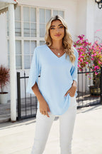 Jadzia™ Easygoing V-Neck Top