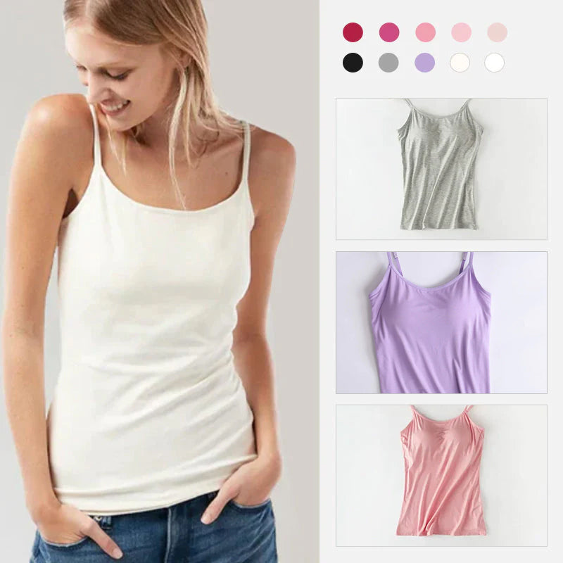 Daisy™ Comfort Tank Top with Built-In Bra