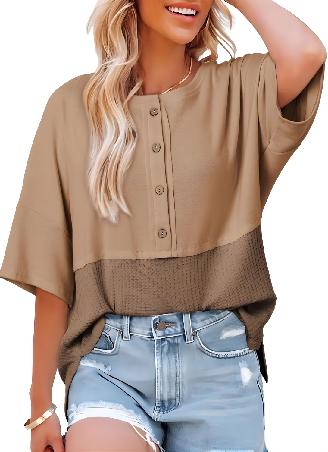 Hazel™ Relaxed Fit Button-Up Shirt