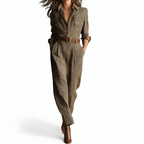 Cassia™ Elegant Tailored Jumpsuit with Belted Waist