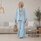 Isabelle™ Chic Elegant Two-Piece Set with Flowy Skirt and Top
