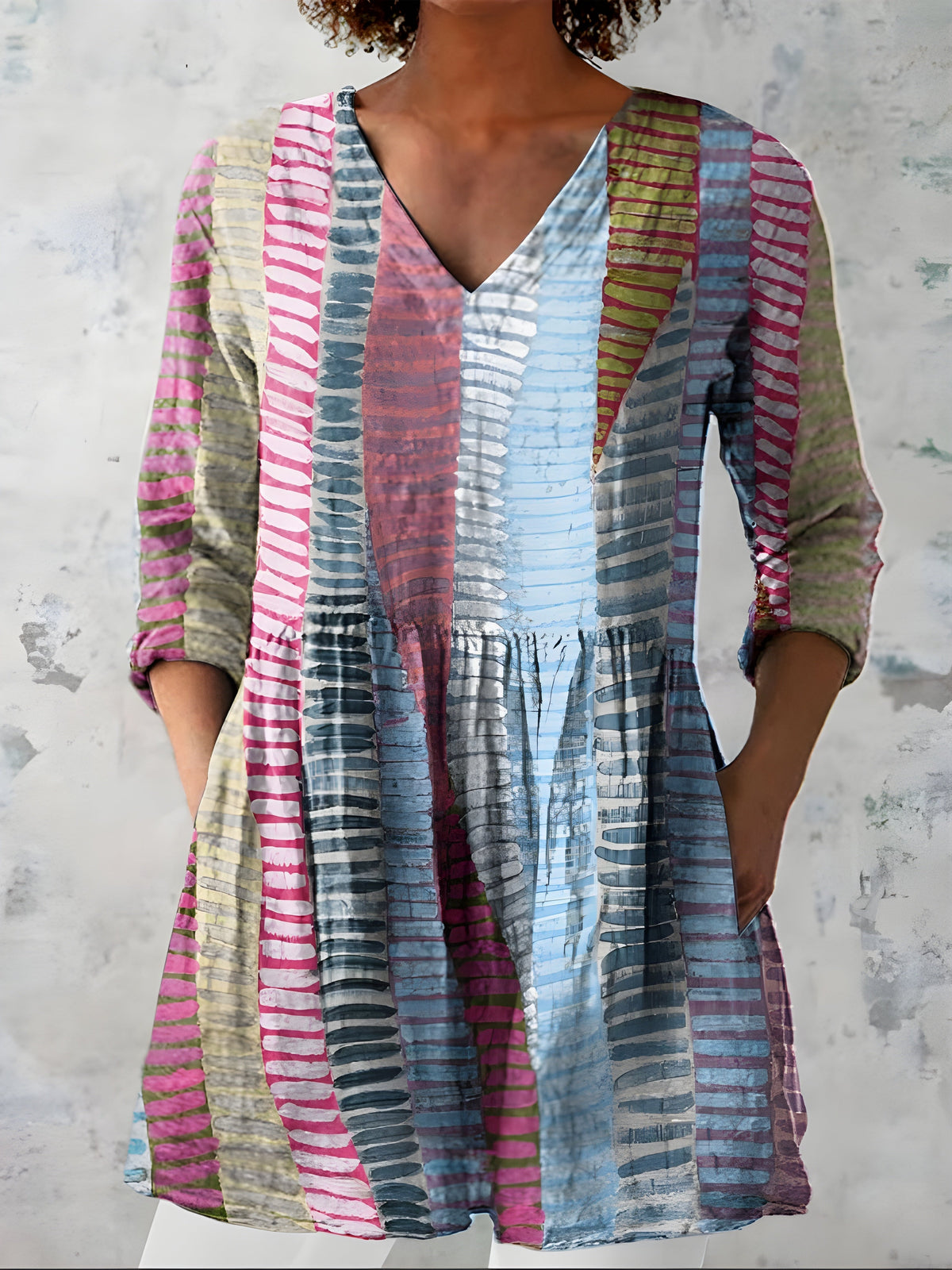 Willow | V-Neck Long Blouse