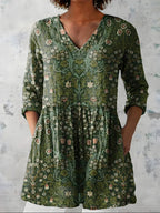 Cecelia | V-Neck Long Blouse