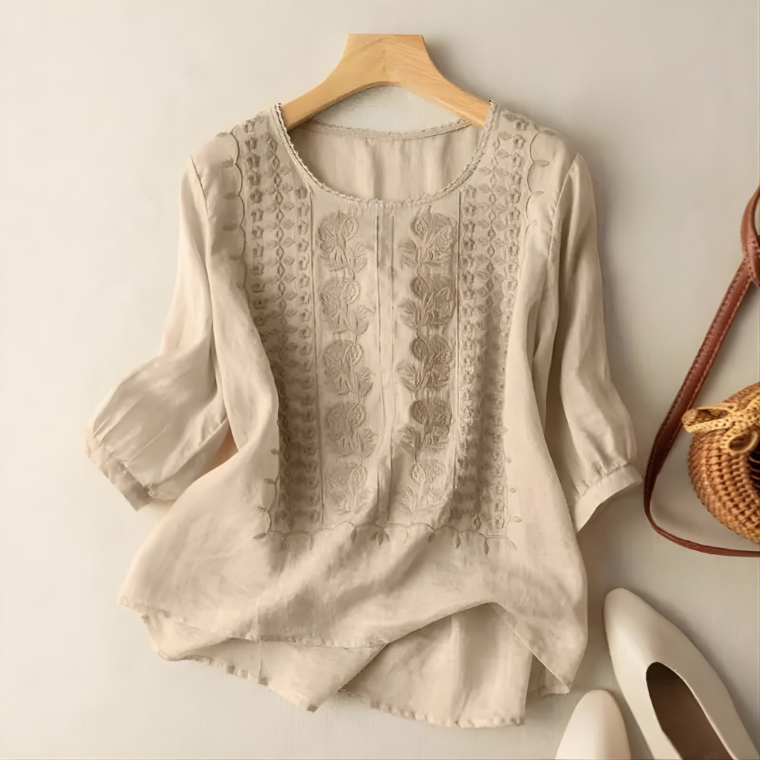 Violet™ Bohemian Embroidered Top
