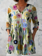 Nellie | V-Neck Long Blouse