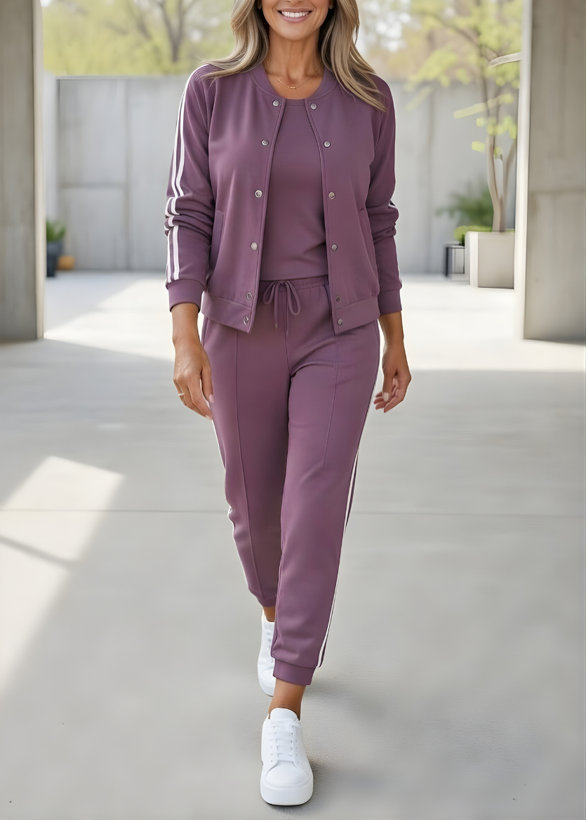 Giuliana™ Cozy Three-Piece Lounge Set with Soft Knit Fabric