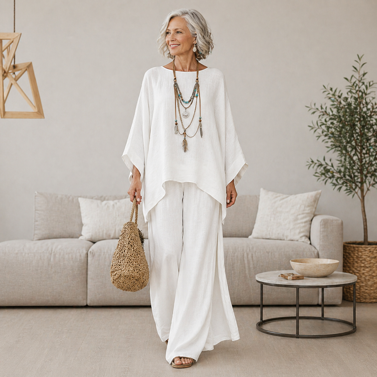 Isabelle™ Chic Elegant Two-Piece Set with Flowy Skirt and Top