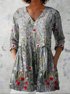 Audrey | V-Neck Long Blouse