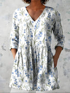 Lenora | V-Neck Long Blouse