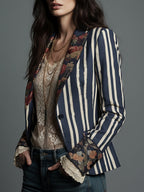 Eden™ Boho Striped Blazer