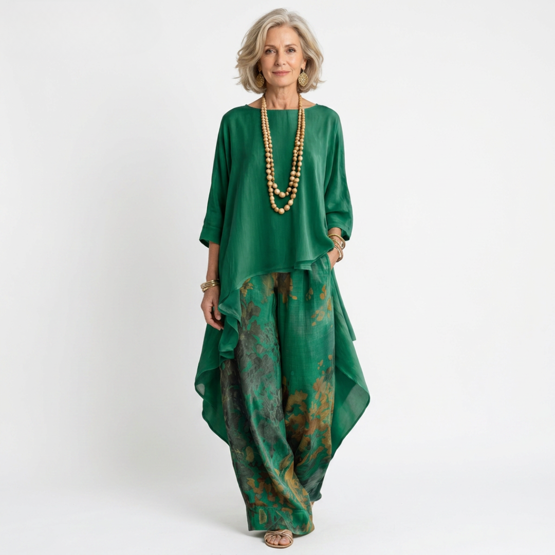 Ivy™ Chic Two-Piece Set with Elegant Cut-Out Details