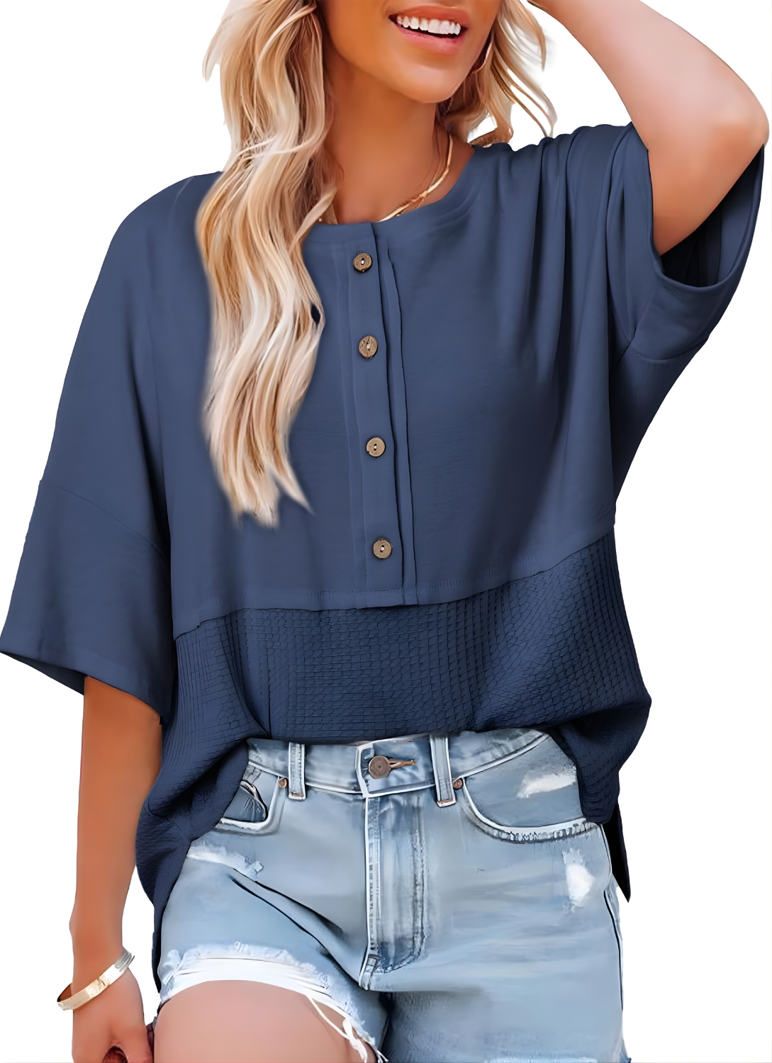 Hazel™ Relaxed Fit Button-Up Shirt