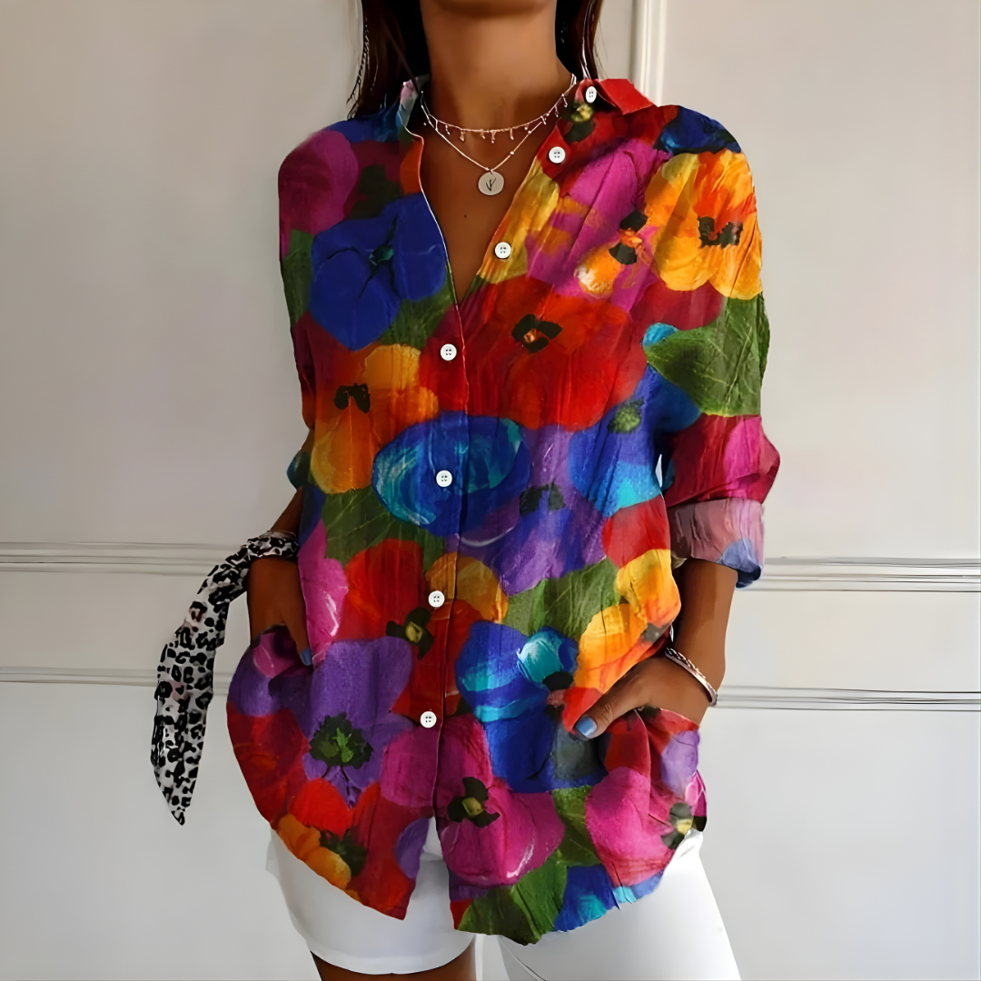 Arleth™ Vibrant Print Blouse