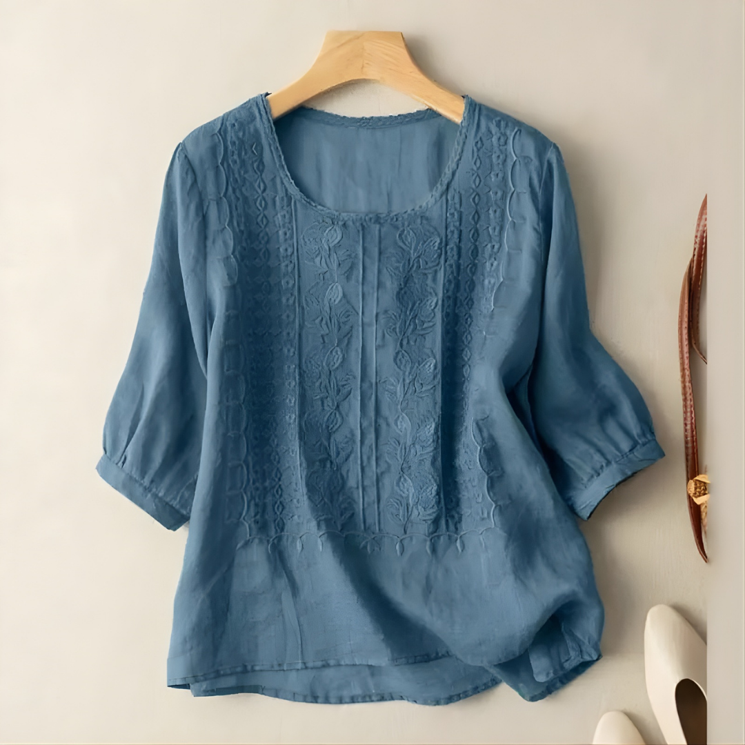 Violet™ Bohemian Embroidered Top