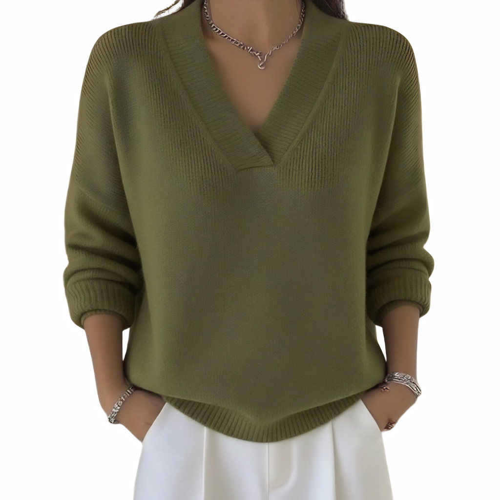 Maggie™ Easy V-Neck Sweater