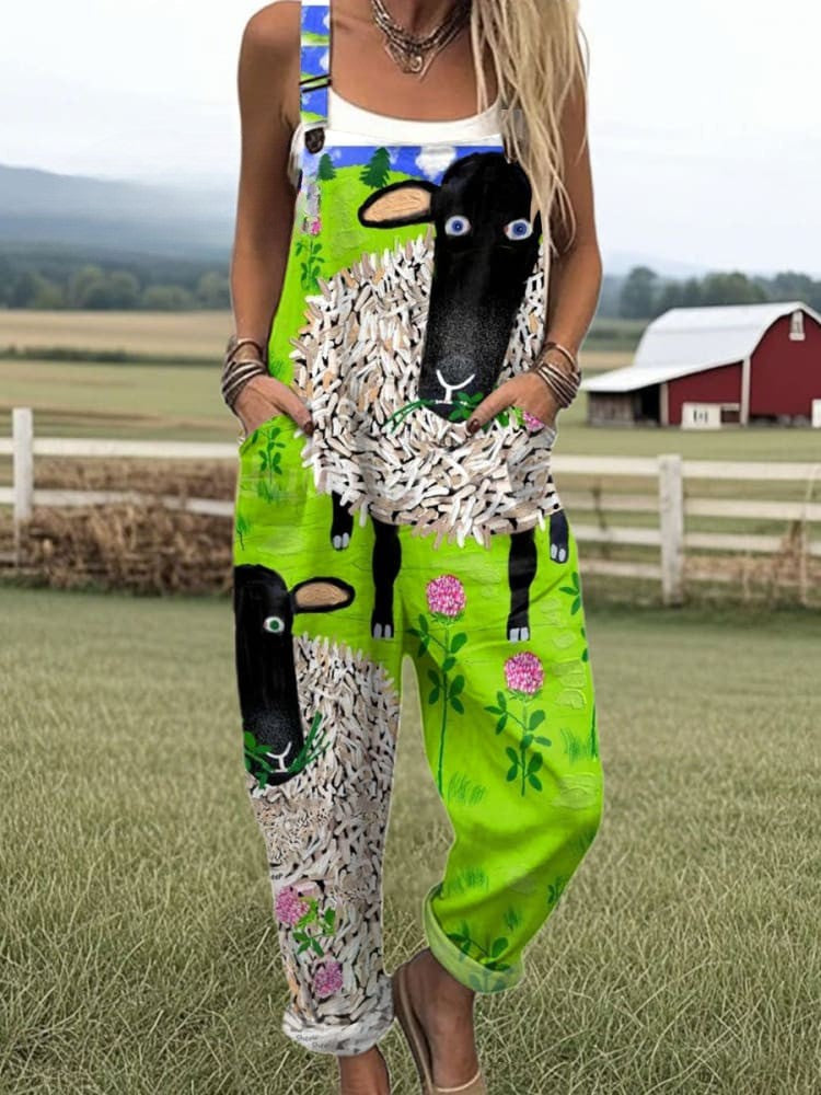 Wool & Whimsy Cozy Knit Jumpsuit with Adjustable Straps
