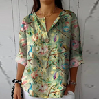 Aaliyah™ Elegant Floral Pattern Blouse