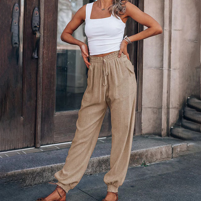 Coral | Effortlessly Comfortable Fluid Pants