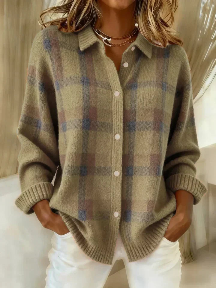 Salome™ Ultra-Soft Plaid Button-Up Shirt