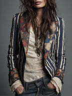 Eden™ Boho Striped Blazer