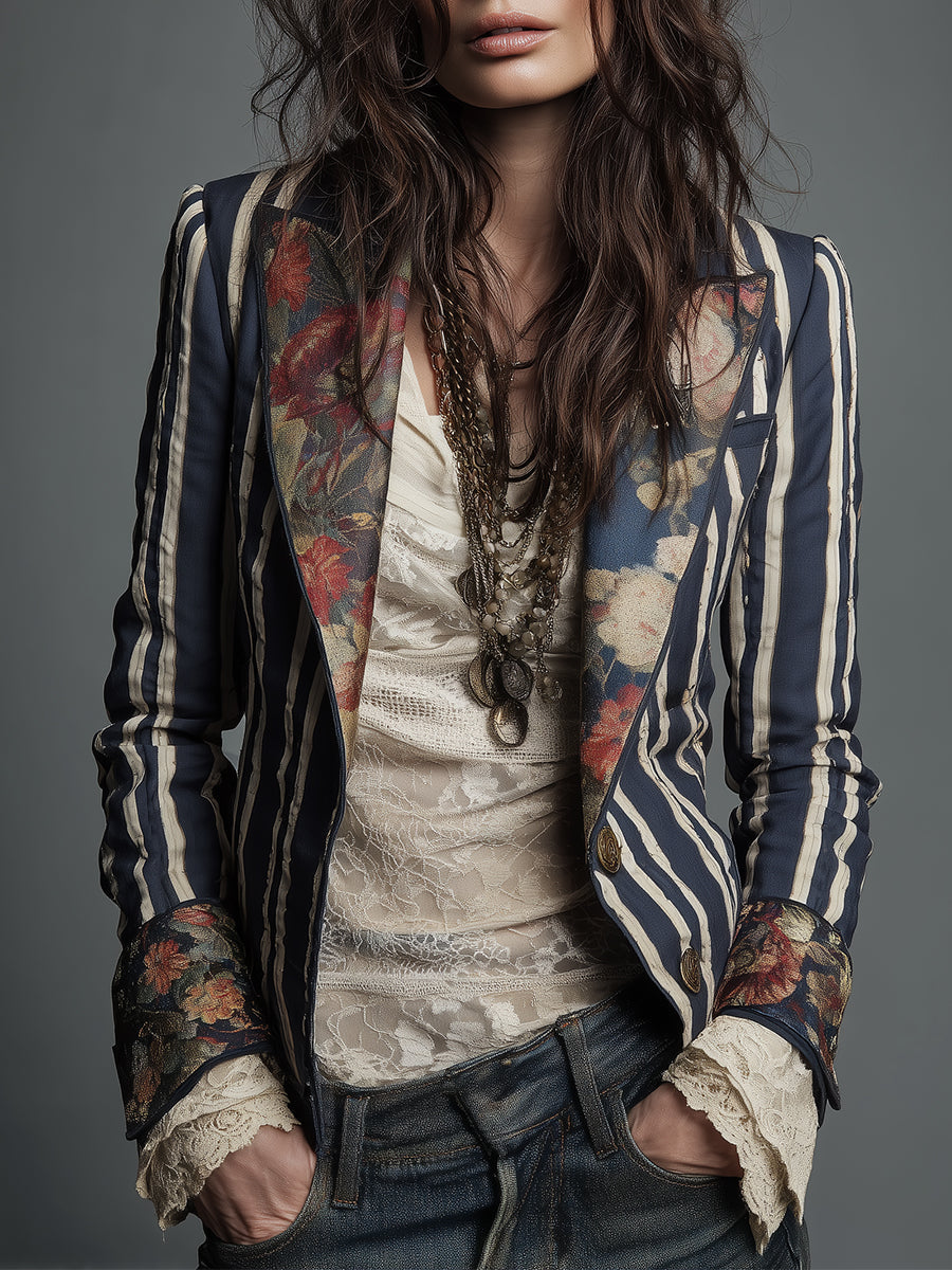 Eden™ Boho Striped Blazer