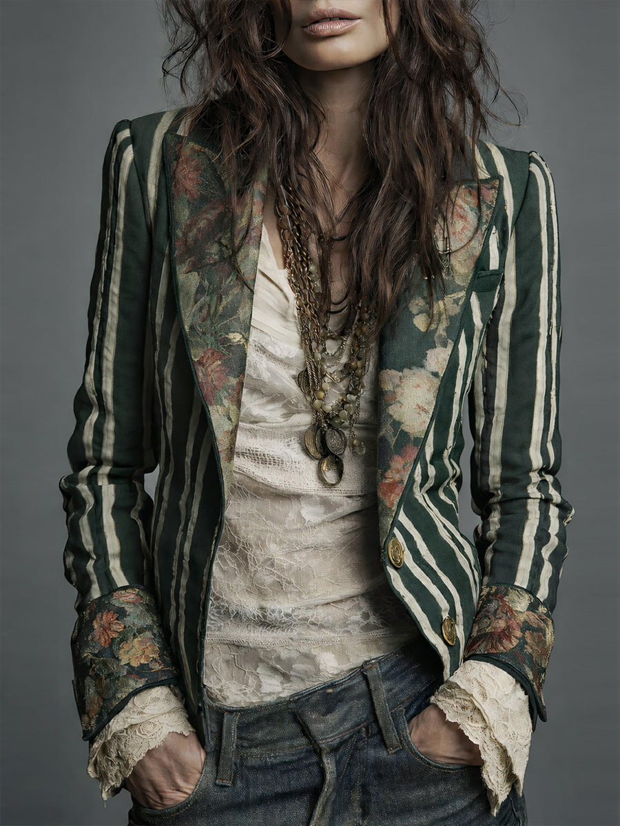 Eden™ Boho Striped Blazer