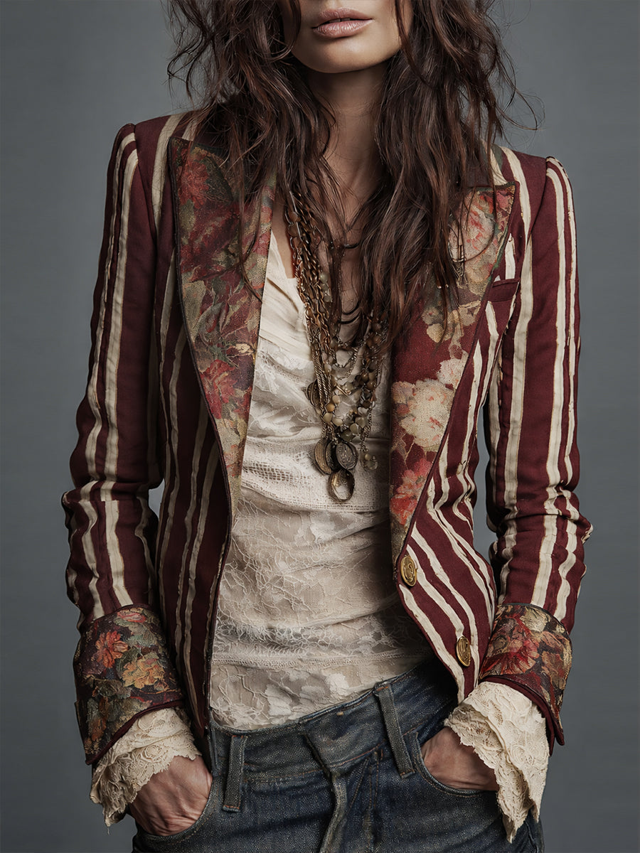 Eden™ Boho Striped Blazer