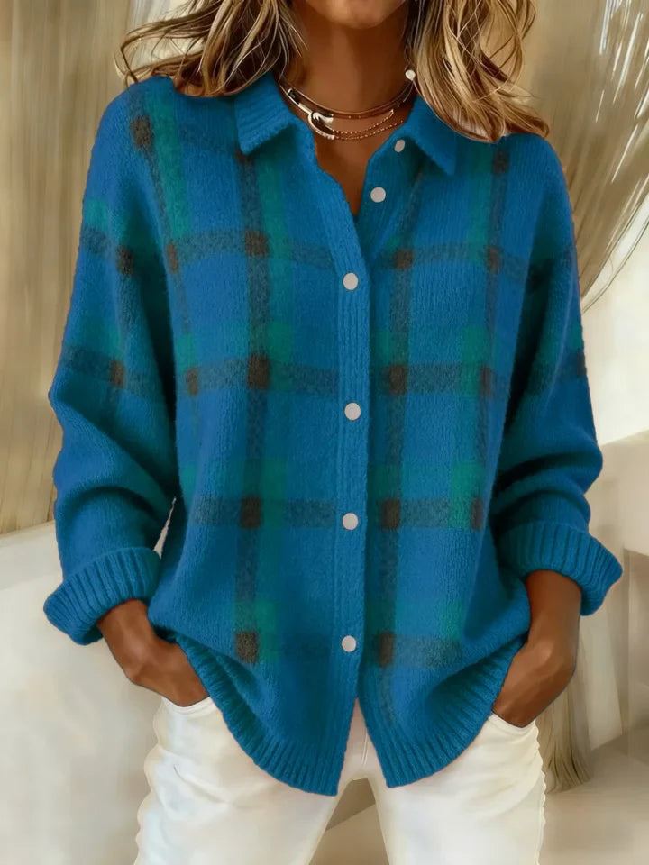 Salome™ Ultra-Soft Plaid Button-Up Shirt