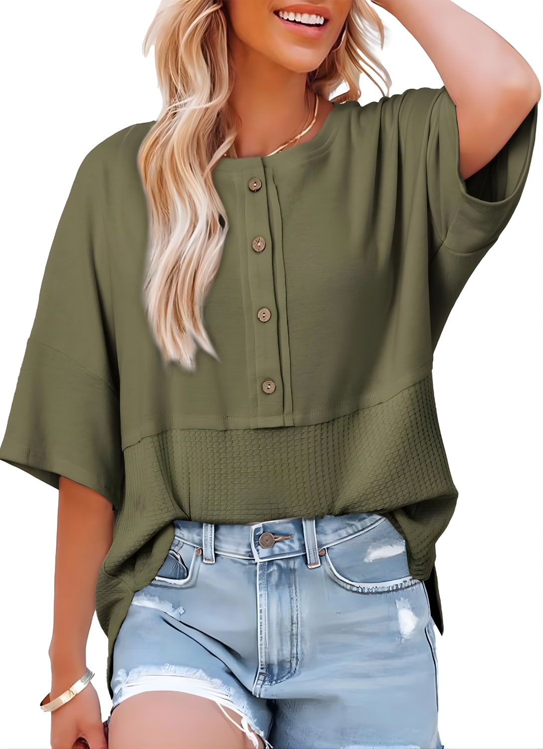 Hazel™ Relaxed Fit Button-Up Shirt