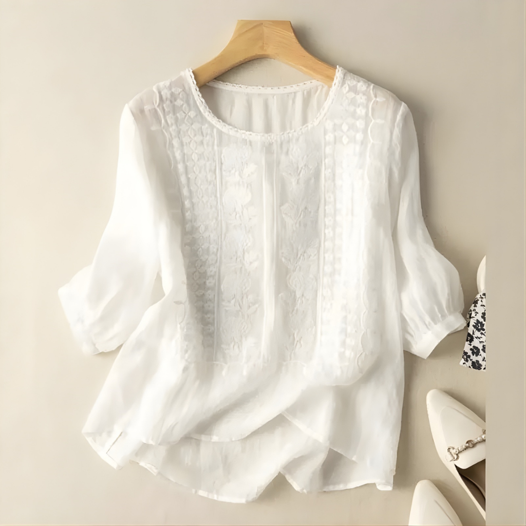 Violet™ Bohemian Embroidered Top