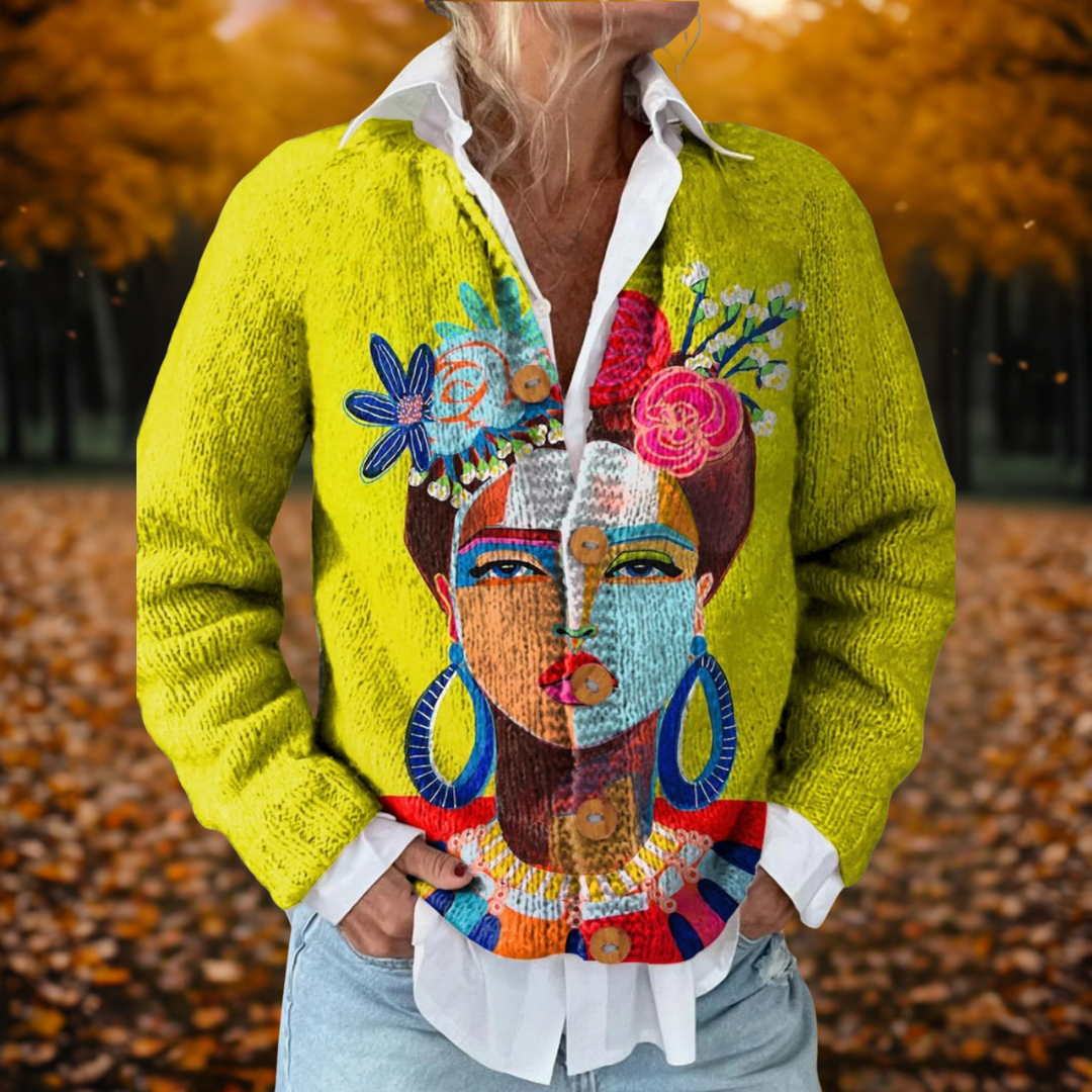 Arisbeth™ - Artistic Print Cardigan