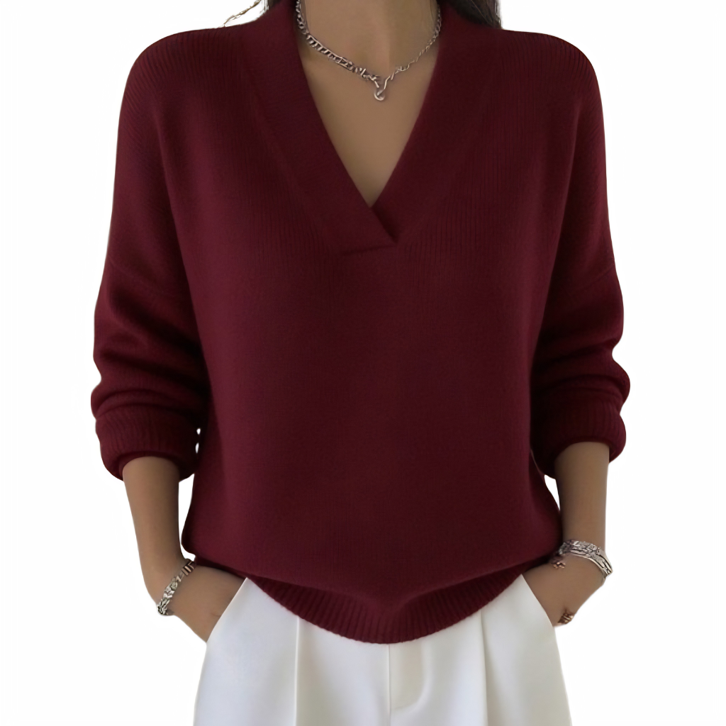 Maggie™ Easy V-Neck Sweater