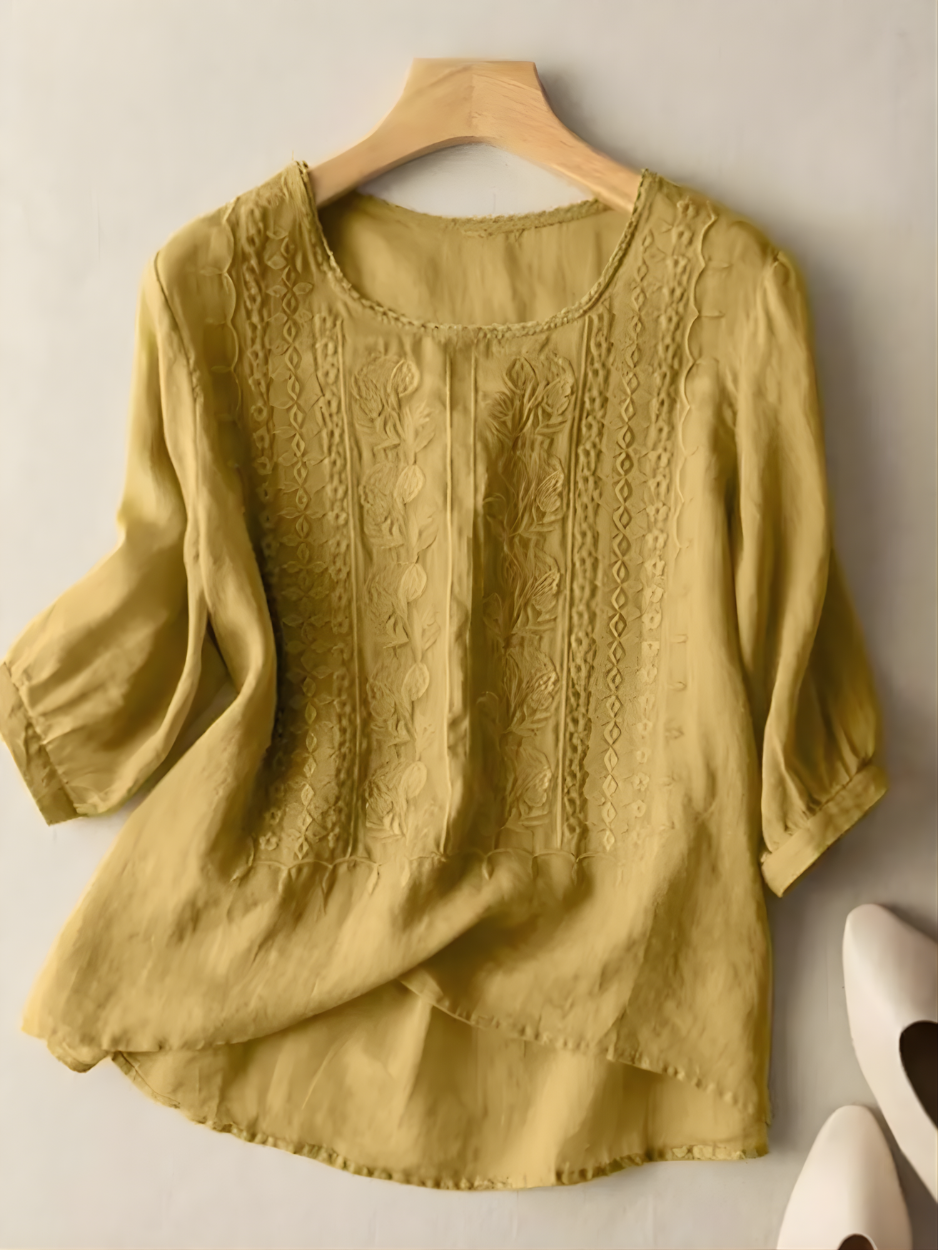 Violet™ Bohemian Embroidered Top