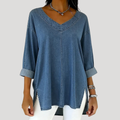 Selena™ Retro Oversized Denim Shirt