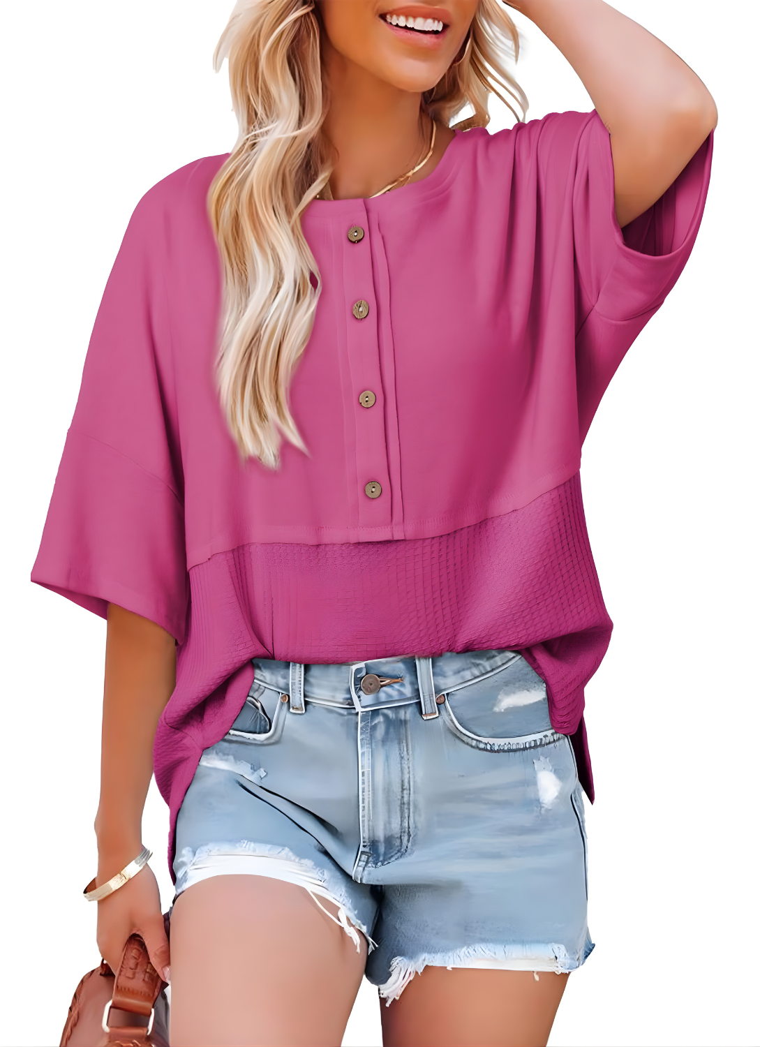 Hazel™ Relaxed Fit Button-Up Shirt