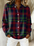 Jessie™ – Plaid Hoodie Blouse