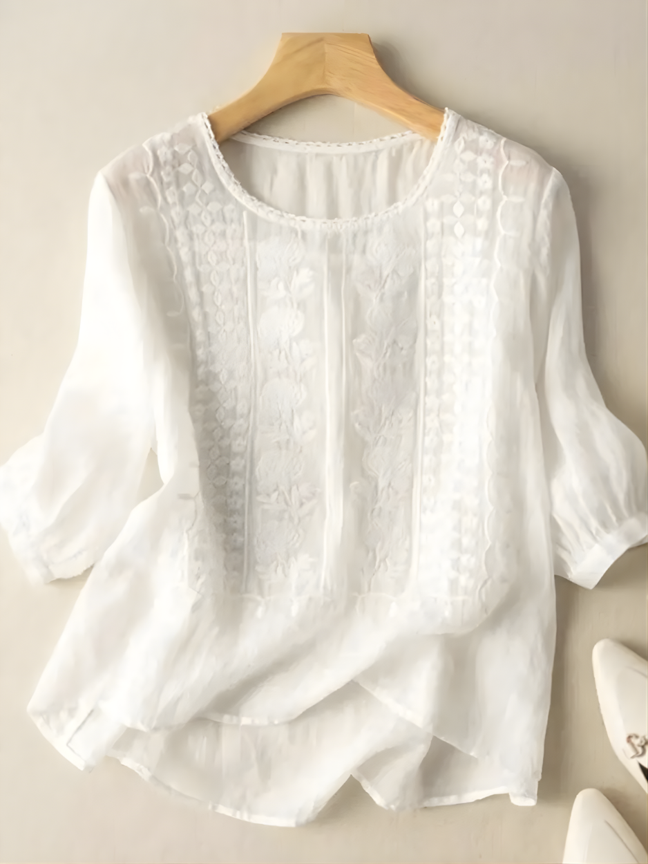 Violet™ Bohemian Embroidered Top