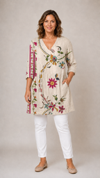 Lottie | V-Neck Long Blouse