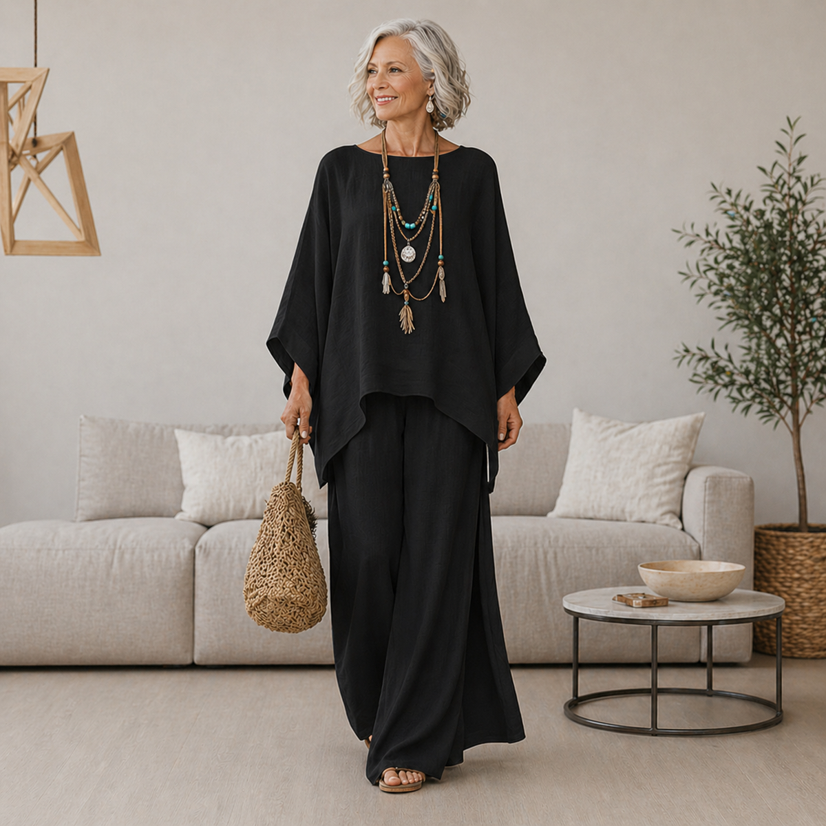 Isabelle™ Chic Elegant Two-Piece Set with Flowy Skirt and Top